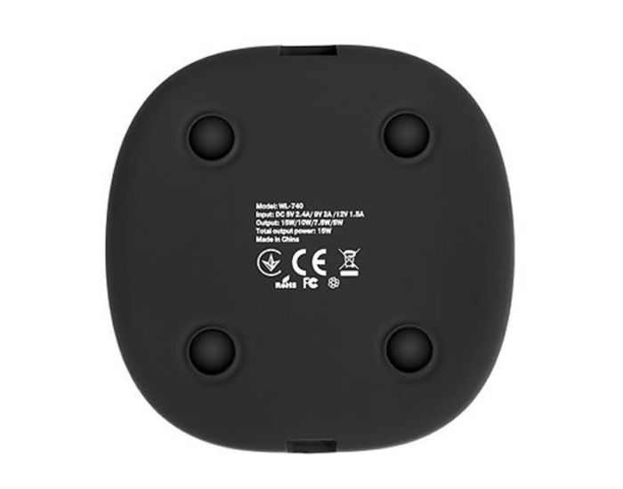 Бездротовий зарядний пристрій REAL-EL WL-740 2.4A 15W Black