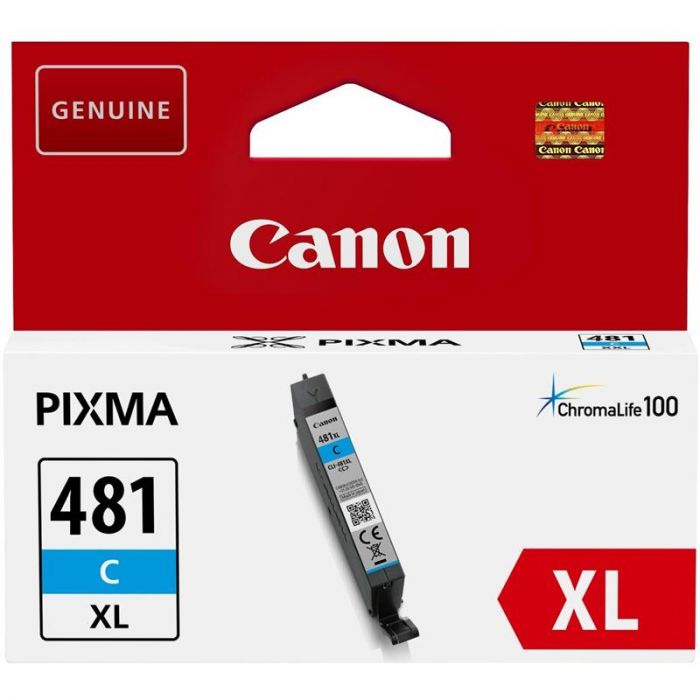 Картридж CANON (CLI-481XL) PIXMA TS6140/8140/9140/TR8540/7540 (2044C001) Cyan