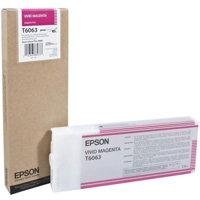 Картридж EPSON (T6063) StPro 4800/4880 (C13T606300) vivid magenta