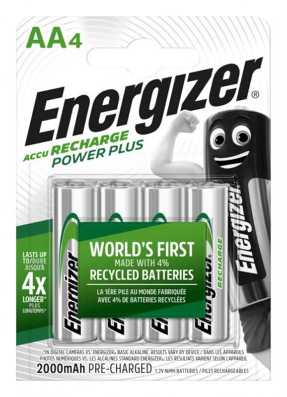 Акумулятори Energizer Recharge Power Plus AA/HR6 LSD Ni-MH 2000 mAh BL 4шт