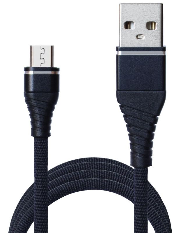 Кабель Grand-X USB-microUSB, Cu, 2.1A, 1.2м Black (NM012BK)