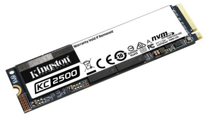 Накопичувач SSD 1TB M.2 NVMe Kingston KC2500 M.2 2280 PCIe 3.0 x4 3D TLC (SKC2500M8/1000G)