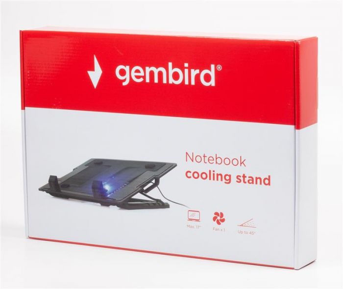 Підставка для ноутбука Gembird NBS-1F17T-01 Black 17"