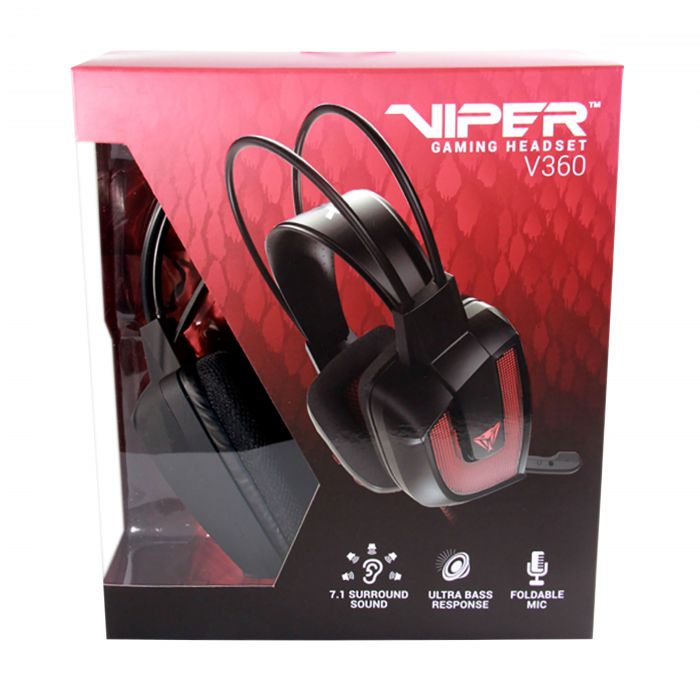 Гарнітура Patriot Viper V360 Virtual 7.1 Headset Black/Red (PV3607UMLK)