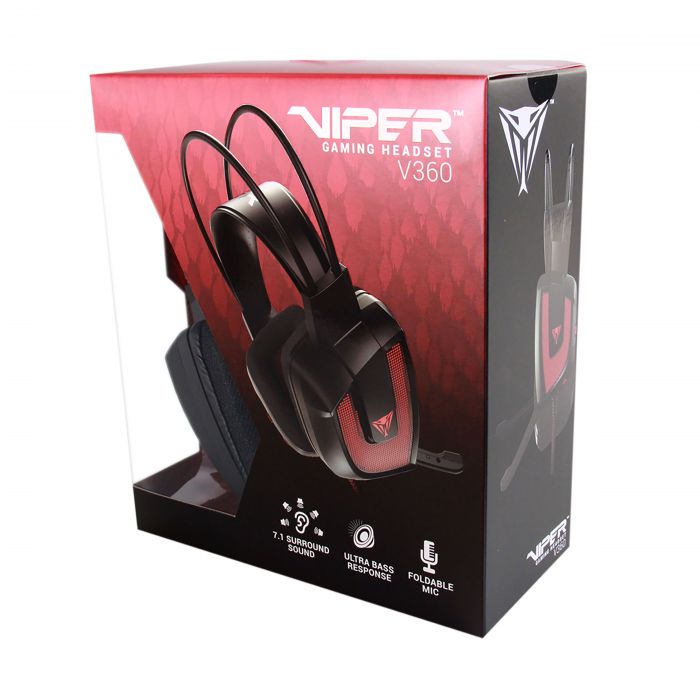 Гарнітура Patriot Viper V360 Virtual 7.1 Headset Black/Red (PV3607UMLK)