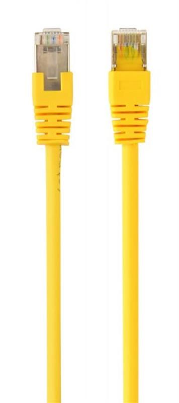 Патч-корд Cablexpert (PP6-0.5M/Y) FTP, литий, 50u "штекер із засувкою, 0.5 м, жовтий