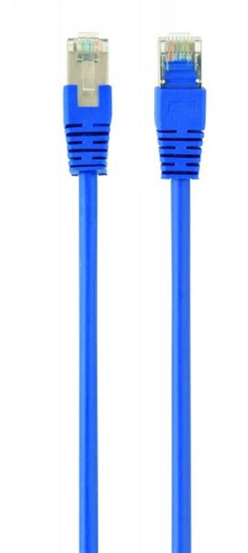Патч-корд FTP Cablexpert (PP6-1M/B) cat.6, литий, 50u штекер із засувкою, 1м, синій