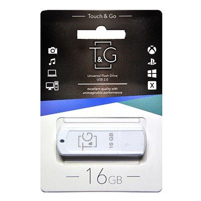 Флеш-накопичувач USB 16GB T&G 011 Classic Series White (TG011-16GBWH)