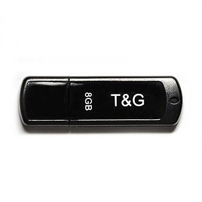 Флеш-накопичувач USB 8GB T&G 011 Classic Series Black (TG011-8GBBK)