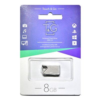 Флеш-накопичувач USB 8GB T&G 109 Metal Series Silver (TG109-8G)