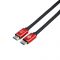Кабель Atcom HDMI - HDMI V 2.0 (M/M), 3 м, Black/Red (24943)