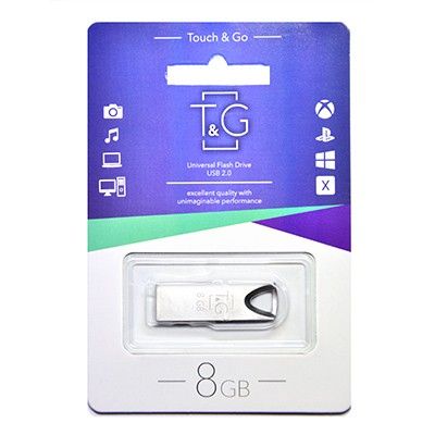 Флеш-накопичувач USB 8GB T&G 117 Metal Series Silver (TG117SL-8G)