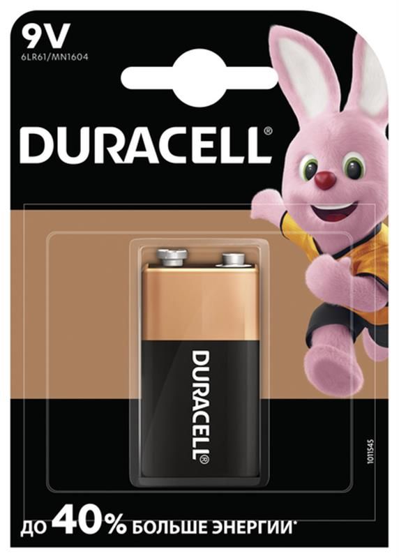 Батарейка Duracell Basic 6LR61/MN1604 BL 1шт