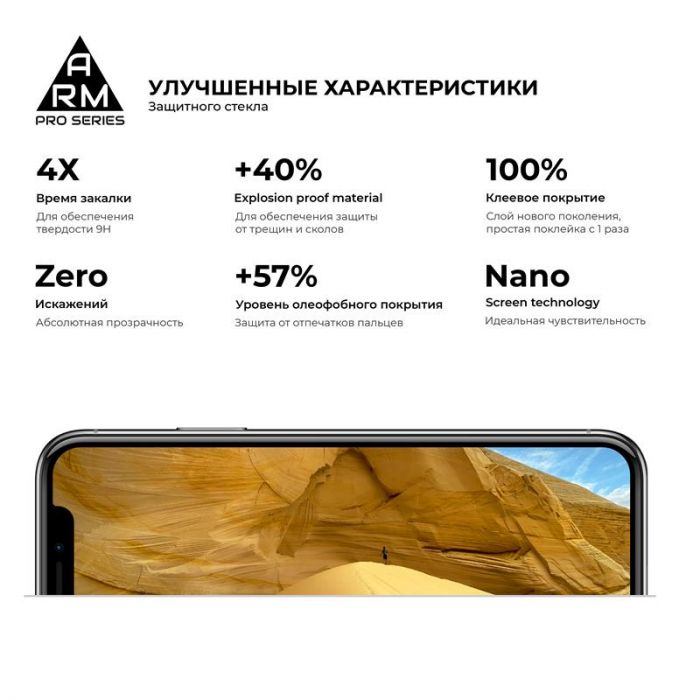 Захисне скло Armorstandart Pro для Samsung Galaxy A51 SM-A515 Black, 0.33mm (ARM56196-GPR-BK)