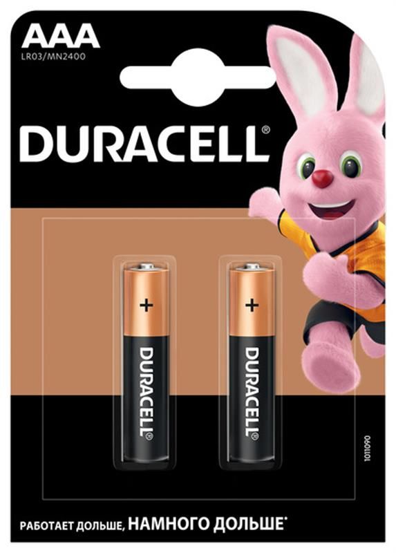 Батарейка Duracell MN2400 AAA/LR03 BL 2шт