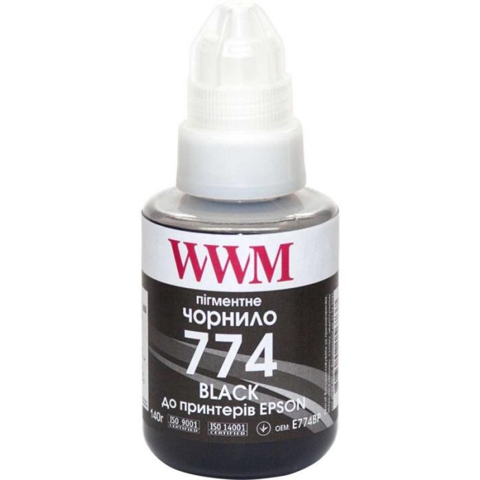 Чорнило WWM Epson M100/M105/M200 (Black Pigment) (E774BP) 140г