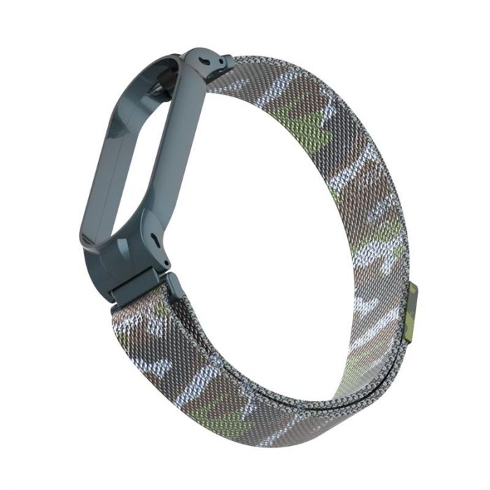 Ремінець Armorstandart Milanese Magnetic Band для Xiaomi Mi Band 5/Mi Band 6 Khaki Green (ARM56855)