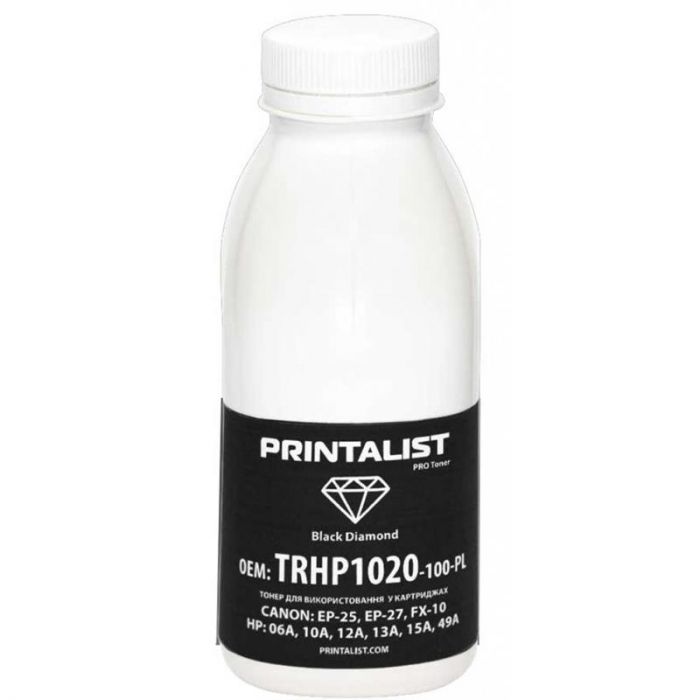 Tонер Printalist (TRHP1020-100-PL) HP LJ 1010/1020/1022 Black 100г