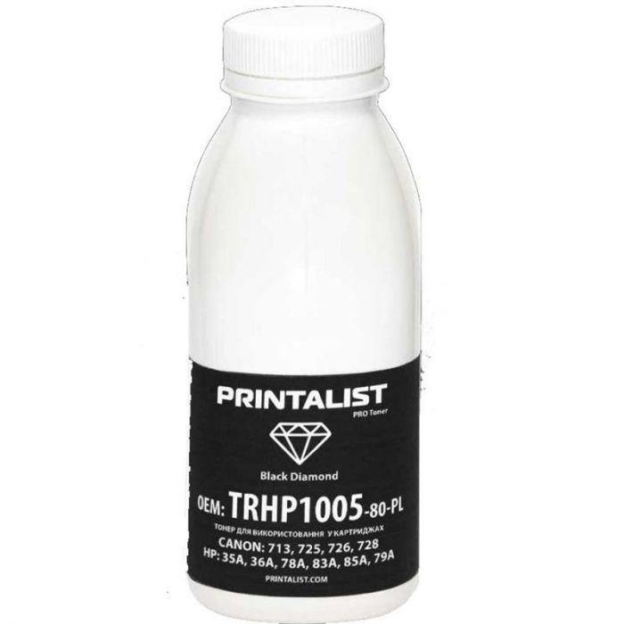 Tонер Printalist (TRHP1005-80-PL) HP LJ P1005/1006/1505 Black 80г