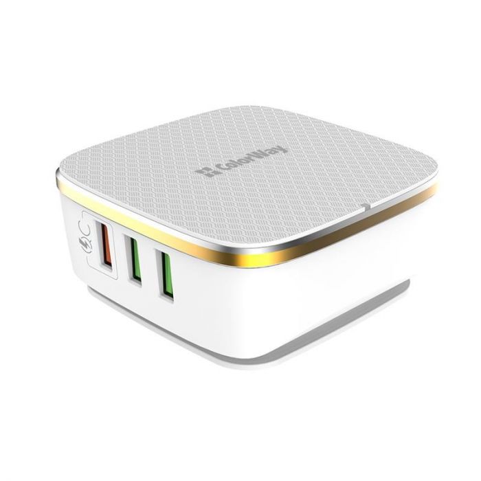 Мережевий зарядний пристрій ColorWay 1QC3.0+5AutoID (6USB, 7A) White (CW-CHS019Q-WT)