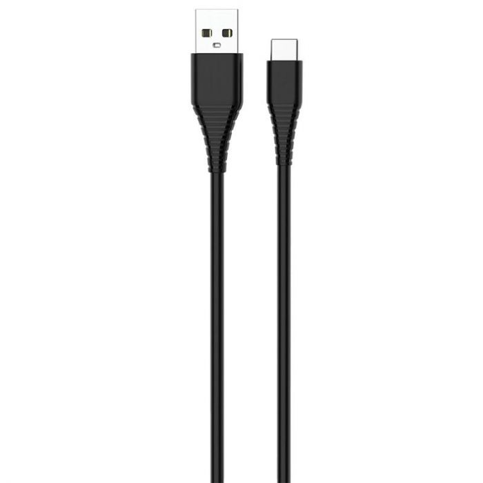 Кабель ColorWay USB-USB Type-C (PVC), 2.4А, 1м, Black (CW-CBUC026-BK)