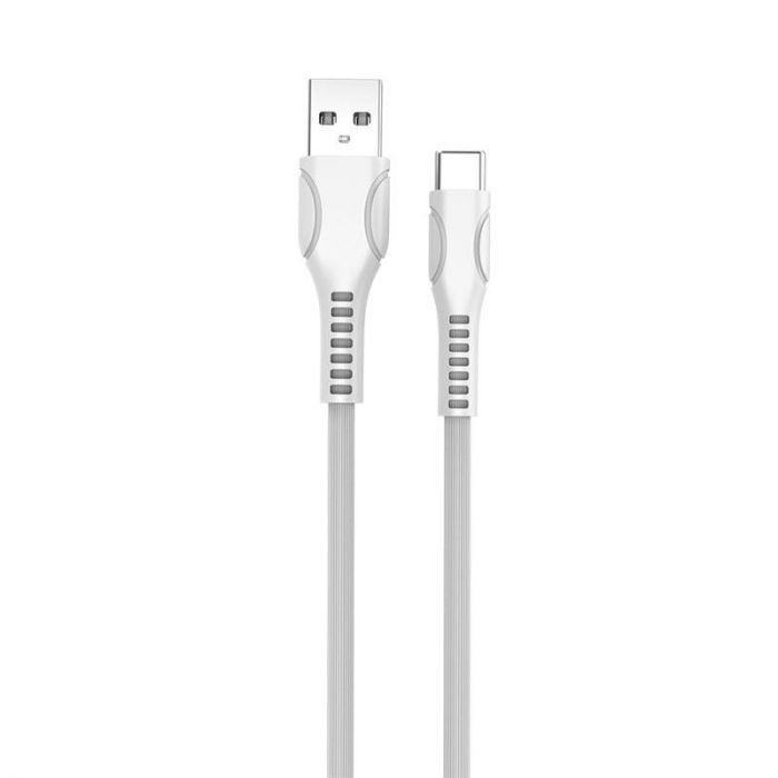 Кабель ColorWay USB - USB Type-C (M/M), line-drawing, 2.4 А, 1 м, White (CW-CBUC029-WH)