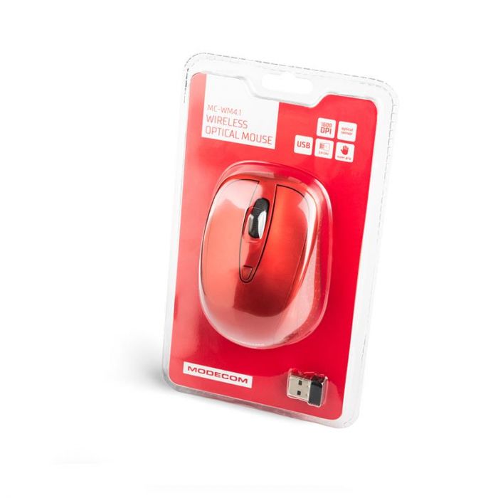 Мишка бездротова Modecom MC-WM4.1 (M-MC-0WM4.1-500) USB Red