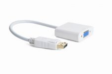 Адаптер Cablexpert DisplayPort - VGA, M/F, 0.15 м, білий (A-DPM-VGAF-02-W) пакет