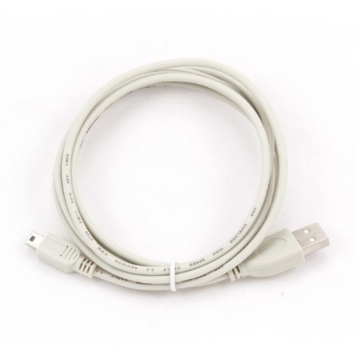Кабель Gembird (CC-USB2-AM5P-6) USB-Mini USB (5 pin) 1.8м, білий