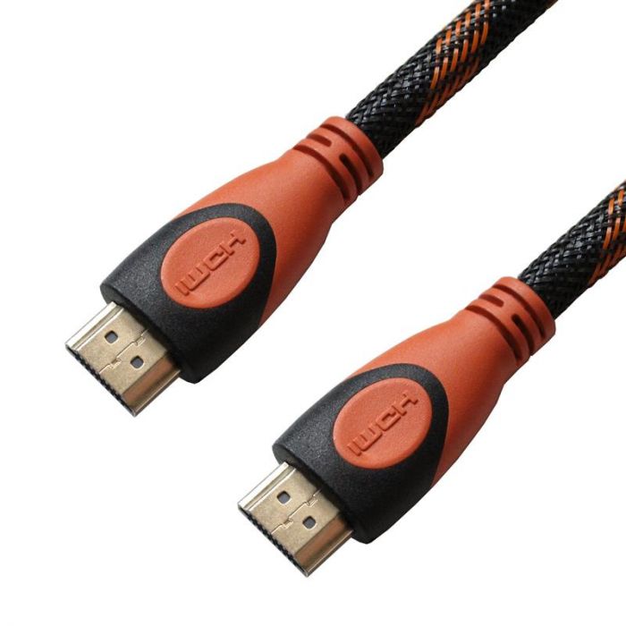 Кабель Grand-X HDMI - HDMI (M/M), 1.5 м, Black-Orange (HDN-HDN-4K)