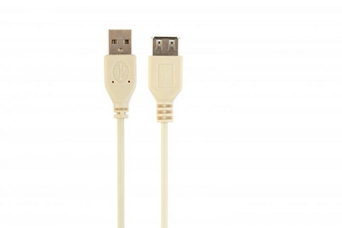 Кабель Cablexpert (CC-USB2-AMAF-75CM/300), USB2.0 AM - USB2.0 AF, 0.75м, білий