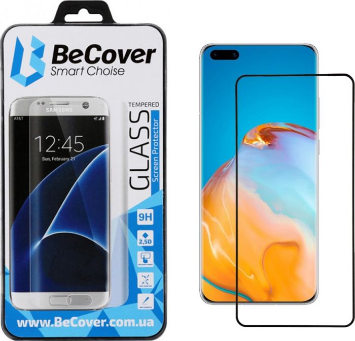 Захисне скло BeCover для Huawei P40 Black (704830)