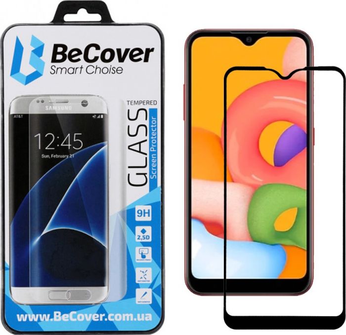 Захисне скло BeCover для Samsung Galaxy A01 SM-A015 Black (704666)