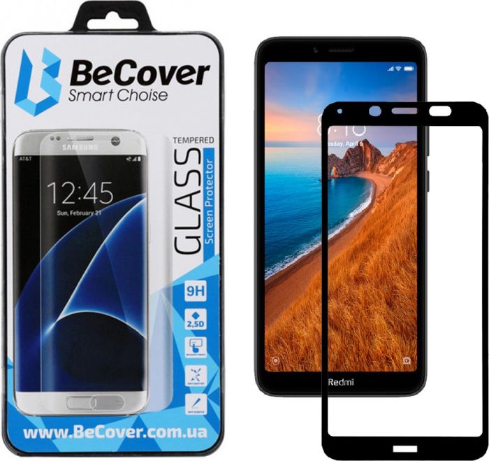 Захисне скло BeCover для Xiaomi Redmi 7A Black (703886)