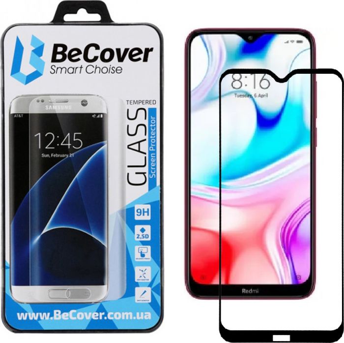 Захисне скло BeCover для Xiaomi Redmi 8 Black (704158)