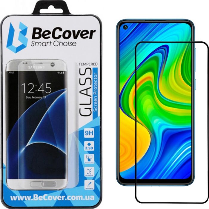 Захисне скло BeCover для Xiaomi Redmi Note 9/Note 10X Black (705140)