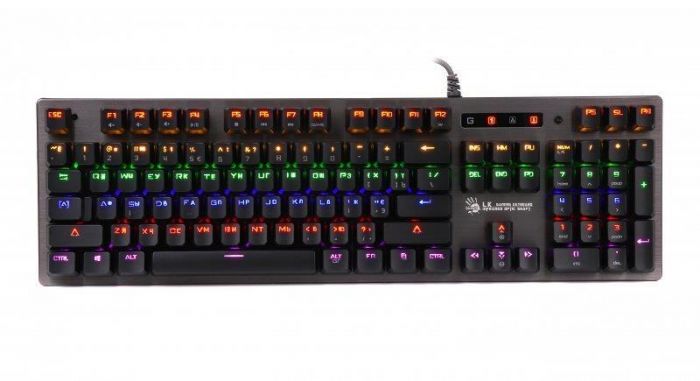 Клавіатура A4Tech B760 Bloody Green Switches Ukr Black USB