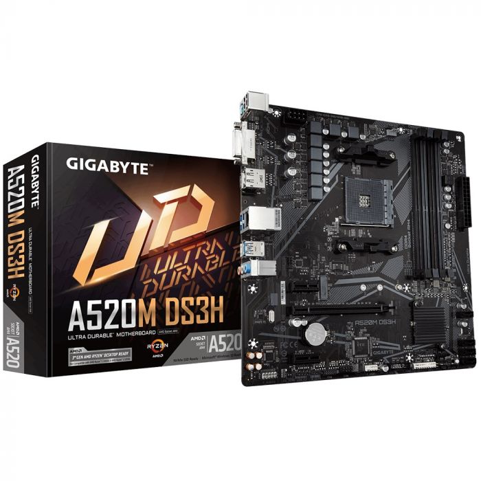 Материнська плата Gigabyte A520M DS3H Socket AM4