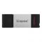 Флеш-накопичувач USB3.2 128GB Type-C Kingston DataTraveler 80 Grey/Black (DT80/128GB)