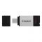 Флеш-накопичувач USB3.2 32GB Type-C Kingston DataTraveler 80 Grey/Black (DT80/32GB)