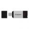 Флеш-накопичувач USB3.2 64GB Type-C Kingston DataTraveler 80 Grey/Black (DT80/64GB)
