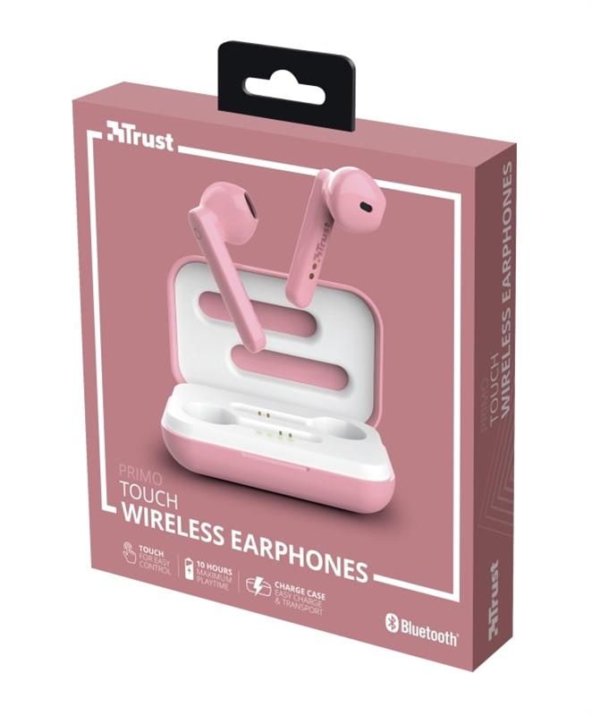 Bluetooth-гарнiтура Trust Primo Touch True Pink (23782)