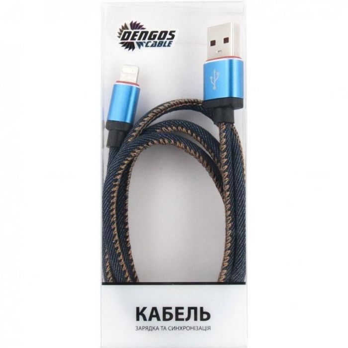 Кабель Dengos USB-Lightning 1м Jeans (NTK-L-MT-JEANS)