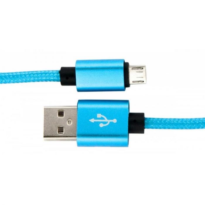 Кабель Dengos USB-microUSB 1м Blue (NTK-M-MT-BLUE)