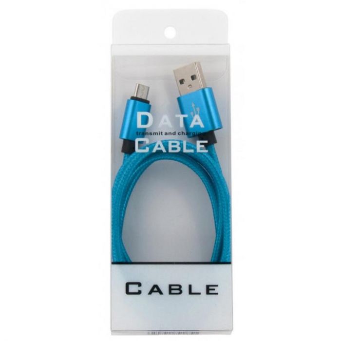 Кабель Dengos USB-microUSB 1м Blue (NTK-M-MT-BLUE)