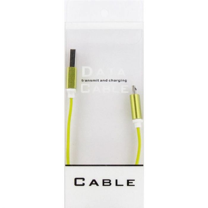 Кабель Dengos USB-microUSB 0.2м Light Green (PLS-M-SHRT-PLSK-LGREEN)