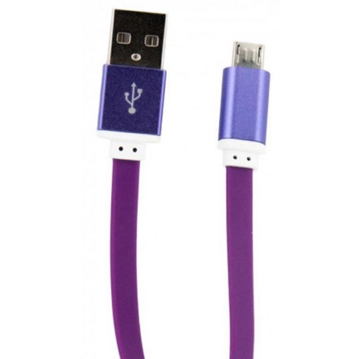Кабель Dengos USB-microUSB 0.2м Purple (PLS-M-SHRT-PLSK-PURPLE)