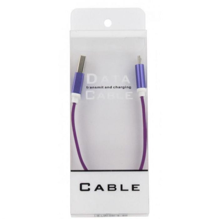 Кабель Dengos USB-microUSB 0.2м Purple (PLS-M-SHRT-PLSK-PURPLE)