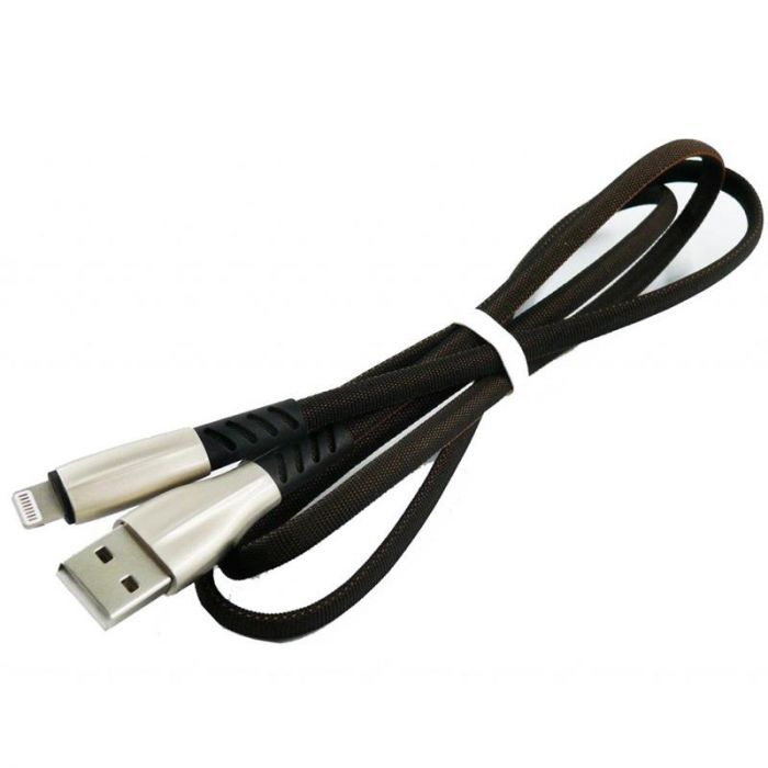 Кабель Dengos USB - Lightning (M/M), 1 м, Black (PLS-L-PLSK-BLACK)