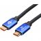 Кабель ATcom HDMI - HDMI V 2.1 (M/M), Real 8K 48Gbps, 10 м, Black/Blue (88810)